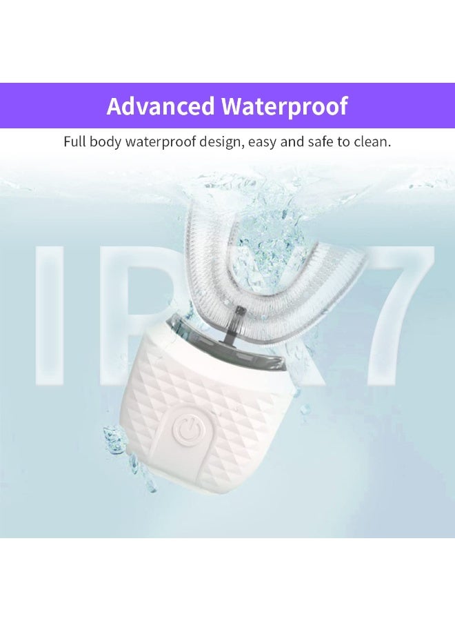 Ultrasonic U-Shaped Electric Toothbrush for Adults with 3 Cleaning Modes, Teeth Whitening Accelerator, 360° Full Mouth Teeth Care Cleaner, Automatic Design, USB Rechargeable - Image 2